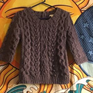 Sasparilla dusty purple zip back sweater. Med